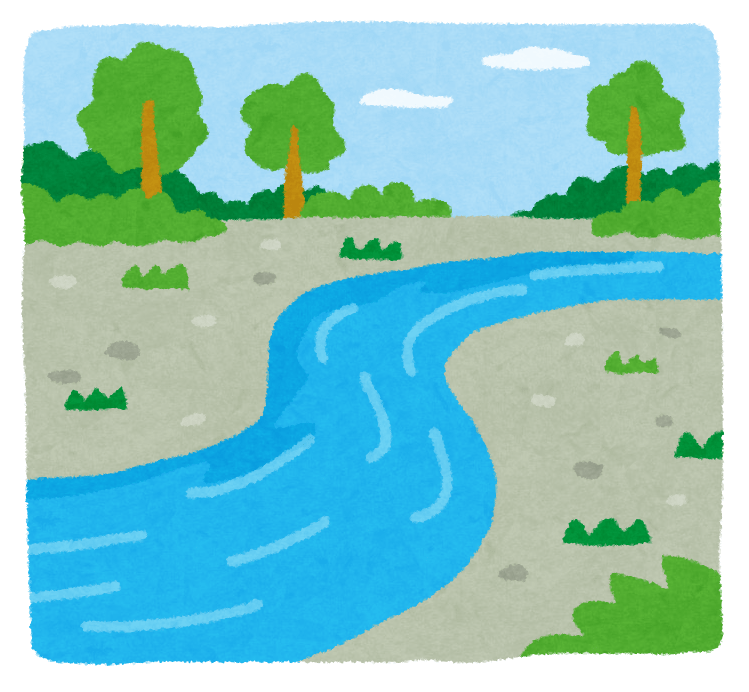 川のイラスト