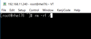 Linux系OSで「rm -rf /」を実行するとこうなる！試してみた | あいしんくいっと
